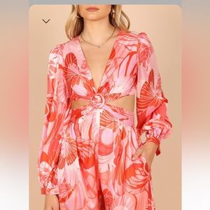 Petal and pup jumpsuit. Worn only once. So cute!